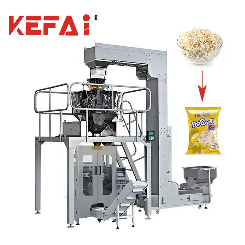Vícehlavová váha KEFAI na balení popcornu