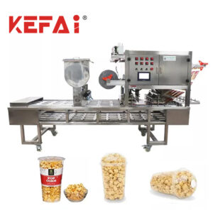 KEFAI Popcorn Cup Plnění Těsnící balicí stroj