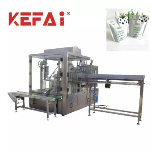 KEFAI Stroj na plnění a uzavírání sáčků s rotačním výtokem
