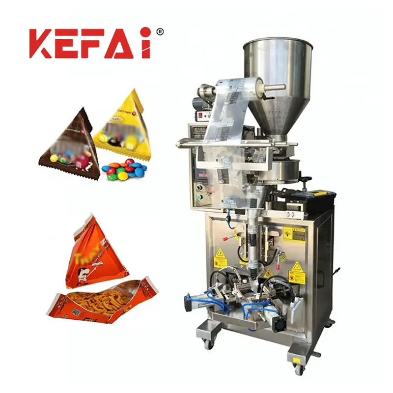 Stroj na balení trojúhelníkových sáčků KEFAI